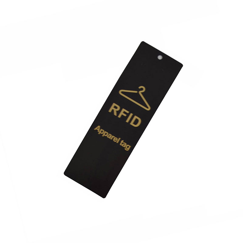 RFID အဝတ်အစား စက္ကူ Hangtag RFID Apparel Tags Jeans Shirt RFID Labels